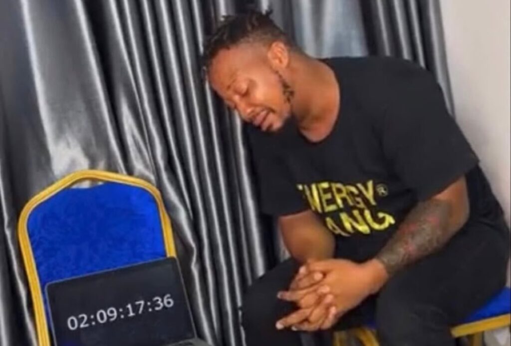 Nigerian man attempting to set Guinness World Record for longest crying marathon reportedly goes blind