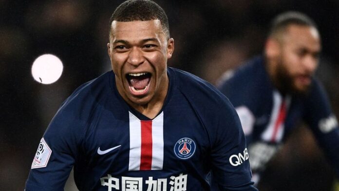 Paris Saint-Germain crowned Ligue 1 champions after French season called off Photo of Kylian Mbappe at PSG with Neymar in the background