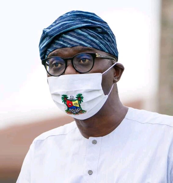 FB_IMG_15887612732035126 Governor Babajide Sanwo-Olu wearing mask