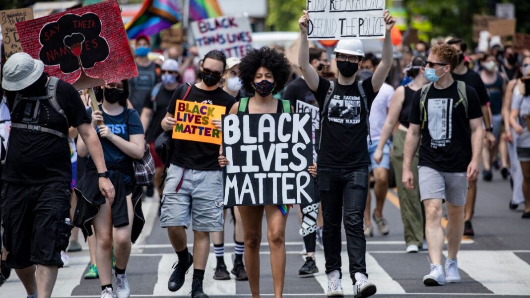 Black Lives matter protesters