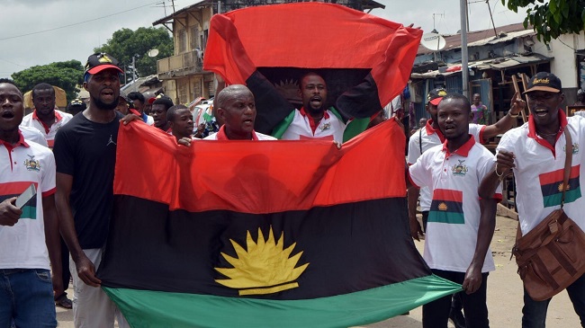 IPOB members on a procession