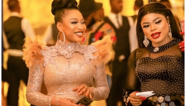 Tonto Dikeh and Bobrisky have fallen apart