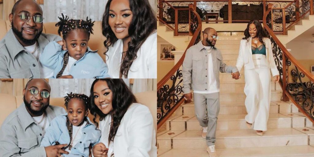 Davido, Chioma and their late son, Ifeanyi. 
Credit:- NRTC Library 