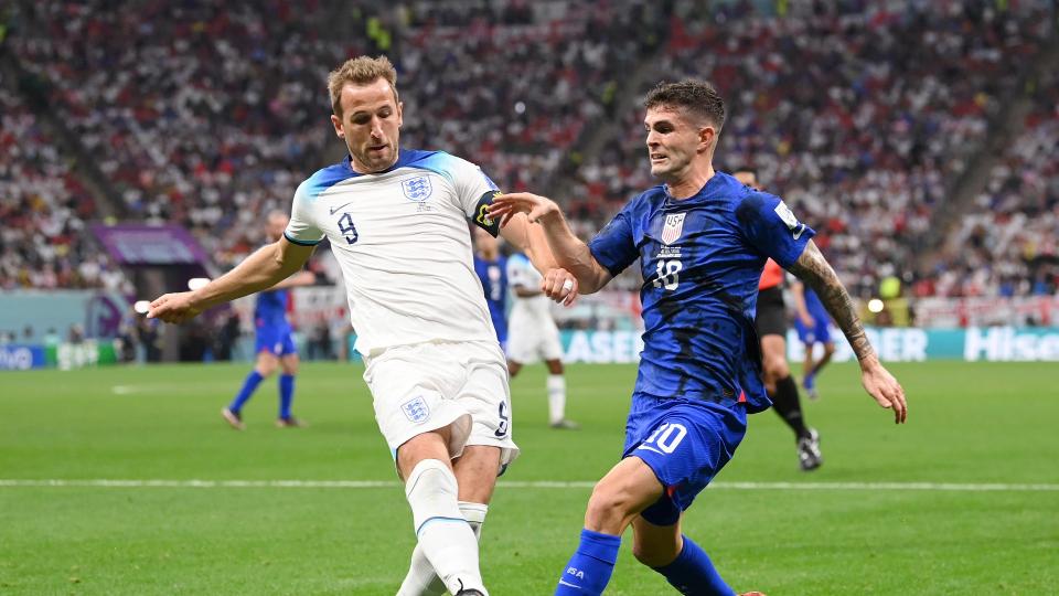 Harry Kane England Christian Pulisic USA World Cup 112522