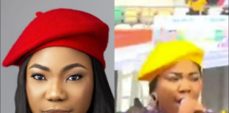 Mercy Chinwo, Nigerian gospel singer raises eyebrows as she performs at PDP rally