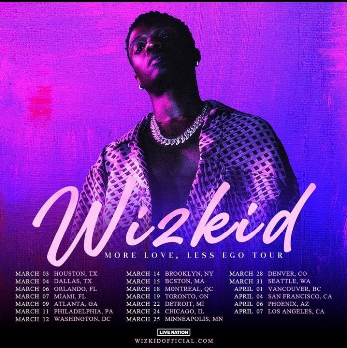 More love, less ego: Wizkid Announces North American Tour More love, less ego: Wizkid Announces North American Tour
