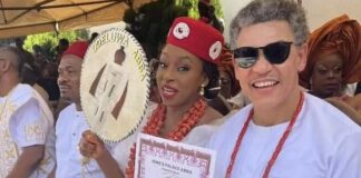 Husband accompanies Chimamanda Adichie as she receives honorary titleÂ