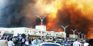 Fire engulfs Maiduguri Monday market