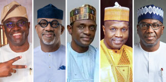 Makinde, Abiodun, Buni, Yahaya, AbdulRazaq Reelected Govs, INEC to announce more results 5_Governors_Reelected-INEC