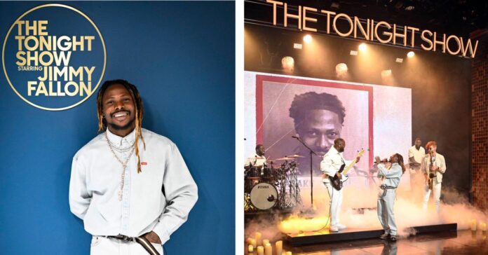 Asake performs at the Tonight Show Starring Jimmy Fallon Asake
