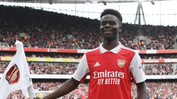 Saka shines as Arsenal move eight points clear of Man City Saka shines as Arsenal move eight points clear of Man City