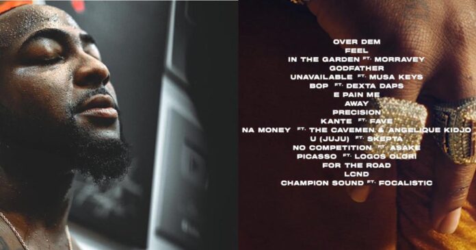 Timeless: Davido unveils tracklist for new music album