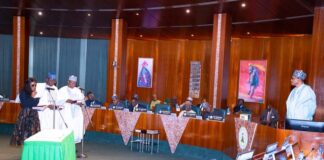 Buhari Swears In Seven ICPC Board Members (PHOTOS)