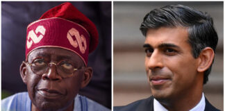 Sunak congratulates Tinubu, seeks partnership between UK, Nigeria