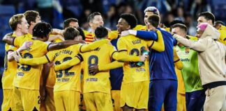 Barcelona emerge La Liga champions following derby victory