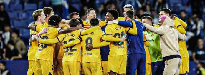 Barcelona emerge La Liga champions following derby victory Barcelona emerge La Liga champions following derby victory