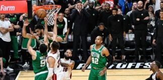 From 3-0 down, Boston Celtics tie Eastern Conference finals 3-3 against Miami Heat