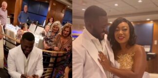 Deyemi Okanlawon proposes again to wife a decade into their union (VIDEO)