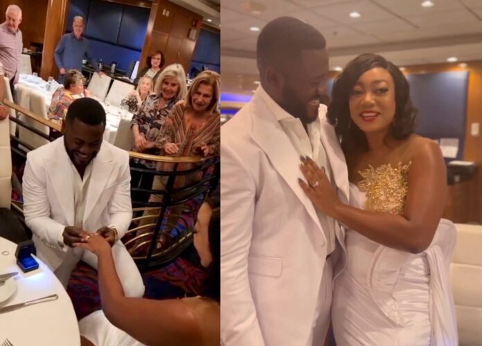 Deyemi Okanlawon proposes again to wife a decade into their union (VIDEO) Deyemi Okanlawon proposes again to wife a decade into their union (VIDEO)