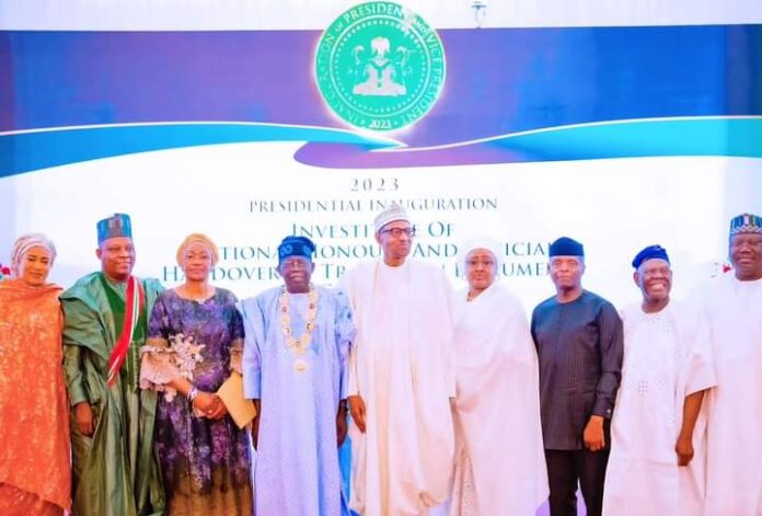 Buhari confers GCFR, GCON on Tinubu, Shettima (PHOTO) Buhari confers GCFR, GCON on Tinubu, Shettima (PHOTO)