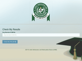 JAMB result checking portal