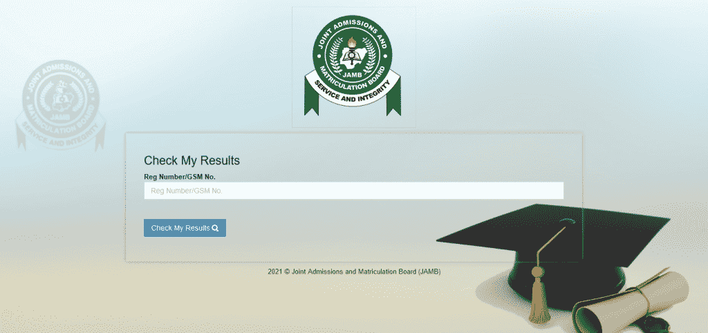 JAMB result checking portal