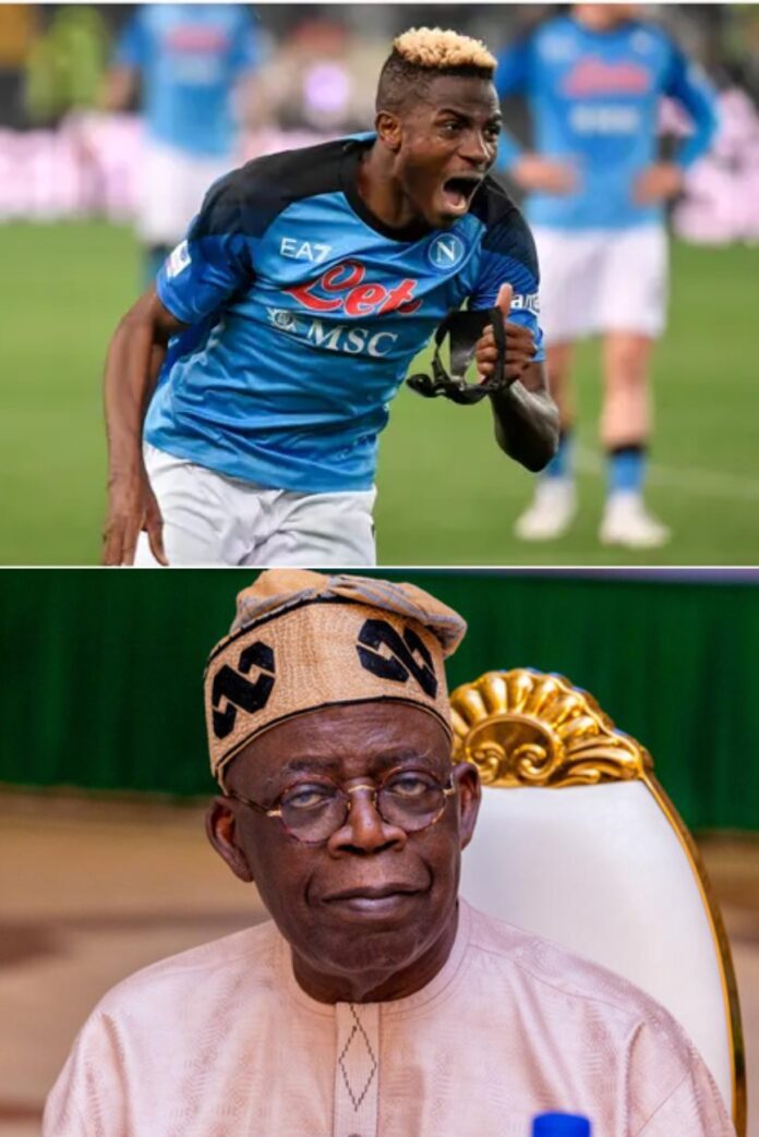 ‘Idan gangan’, Tinubu celebrates Victor Oshimen for winning Serie A title