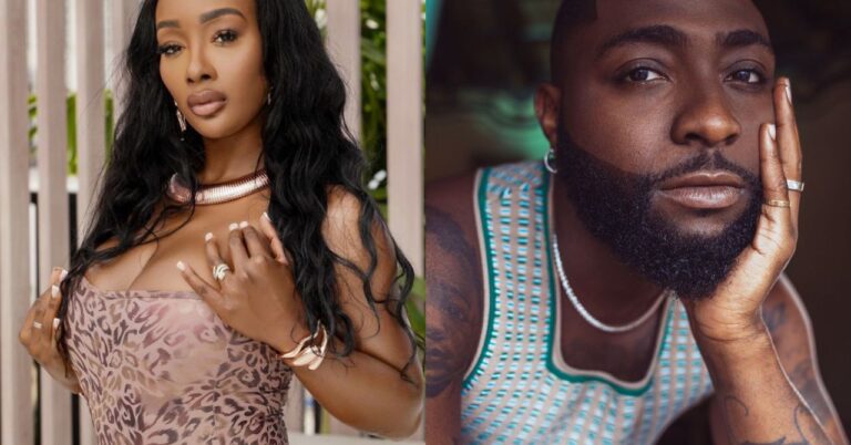 American socialite, Ninatheelite alleges she is pregnant for singer, Davido (VIDEOs/Photos)