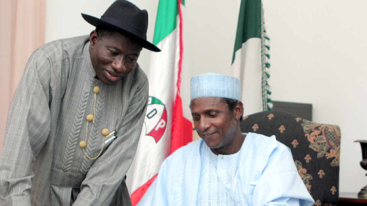 Goodluck Jonathan and late Umaru Musa Yar'Adua