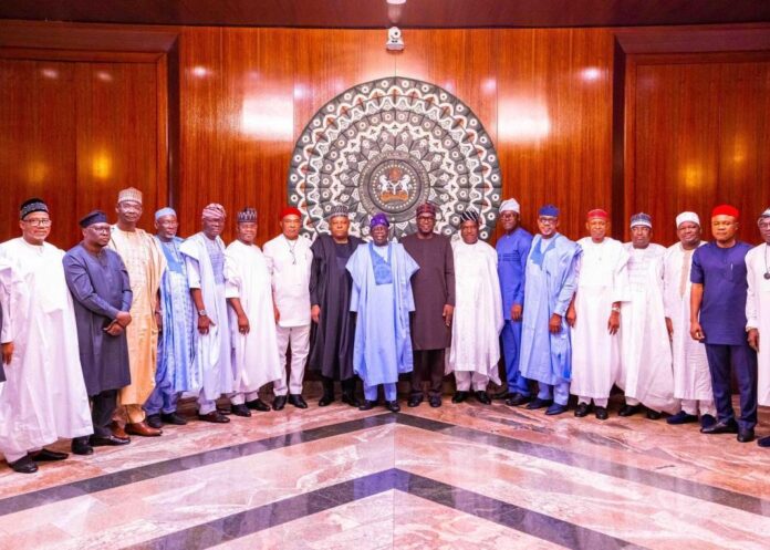 Tinubu praises govs for backing tax reform bills Tinubu with Governors