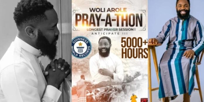 Pray-A-Thon: Nigerian comedian, Woli Arole prepares for 5000 hours of prayer Pray-A-Thon: Nigerian comedian, Woli Arole prepares for 5000 hours of prayer