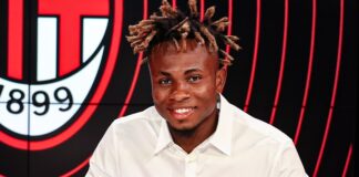 OFFICIAL: AC Milan unveil Nigerian sensational winger Samuel Chukwueze