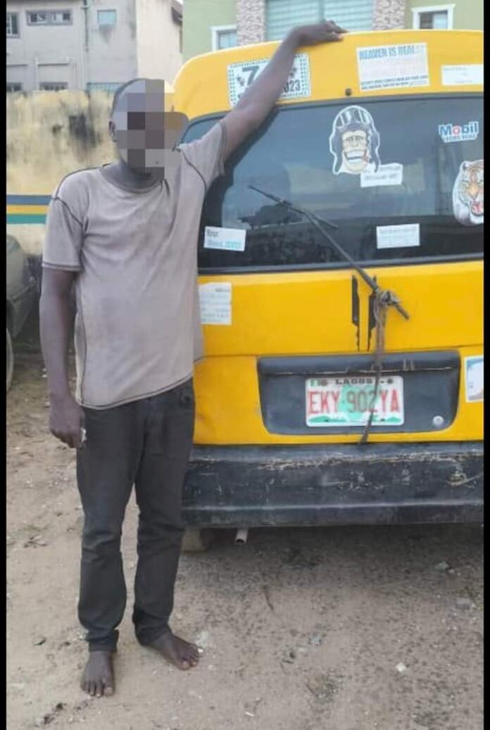 Lagos Police arrest man for stealing mini-bus Lagos Police arrest man for stealing mini-bus