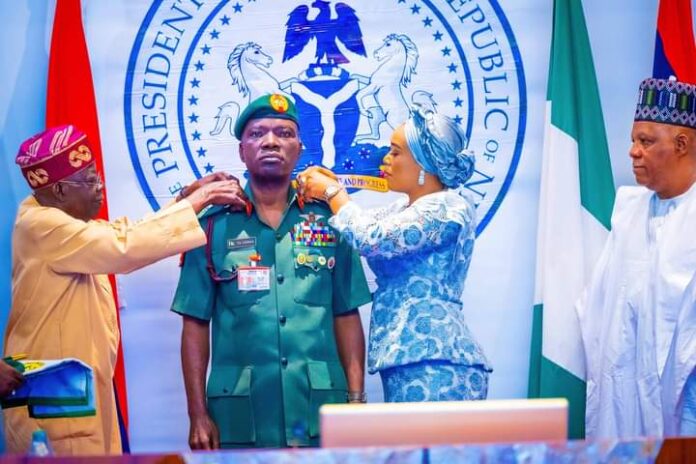 President Tinubu decorates new Service Chiefs President Tinubu decorates new Service Chiefs