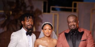 Johnny Drille breaks hearts as he unveils wife, Rima Tahini following surreptitious wedding ceremony (VIDEO)