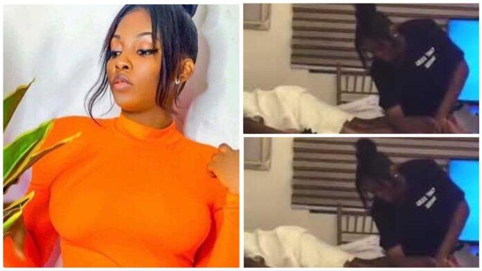 Joyce Ijeoma, Nigerian lady attempting to break Guinness World Record for longest massage ‘breaks down’ during exercise (VIDEO) Joyce Ijeoma