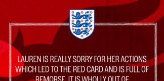 ‘Lauren James is sorry’ —England’s Lionesses apologise to Nigerians, Super Falcons, others
