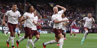 2023/24 EPL: Haaland brace as Manchester City thrash Burnley in season opener