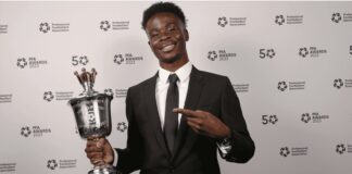 Bukayo Saka wins PFA Premier League young player of the year for 2022/23