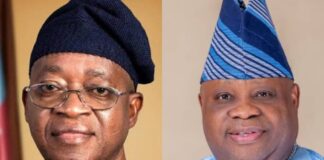 Governor Adeleke congratulates Oyetola as Transportation Minister, seeks state collaboration