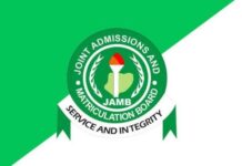 JAMB opens portal for printing of 2026 mop-up UTME slips JAMB logo