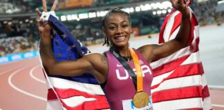 2023 World Athletics Championships: Sha’Carri Richardson storms to gold in 100m final