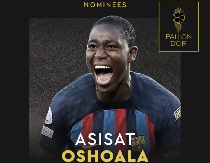 Oshoala, Bonmati, Caicedo nominated for 2023 Women’s Ballon d’Or award