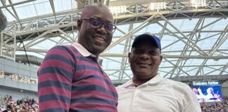 Gov. Seyi Makinde shares pictures of himself live at U.S Open