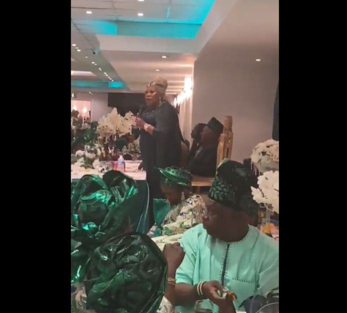 Aso Ebi: 70-year-old woman raises eyebrows as she chases away those who attended her birthday party without buying designated’ (VIDEO) 70-year-old woman raises eyebrows as she chases away those who attended her birthday party without buying designated material
