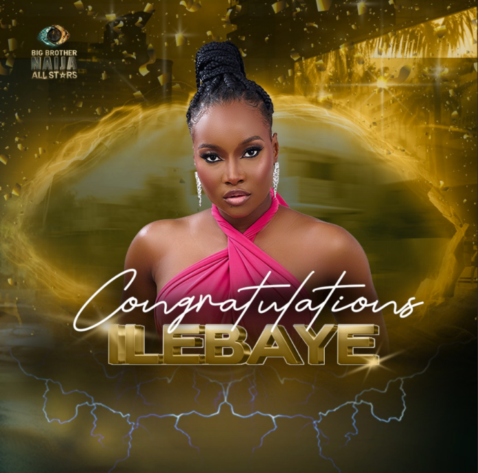 Ilebaye is crowned BBNaija Allstars winner Ilebaye