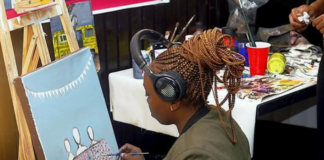 Lola Mewu, Nigerian artist attempts to break Guinness World Record for longest painting marathon Lola Mewu