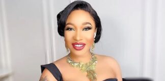 Tonto Dikeh denies hugging ex-husband Churchill at son’s party Tonto Dikeh