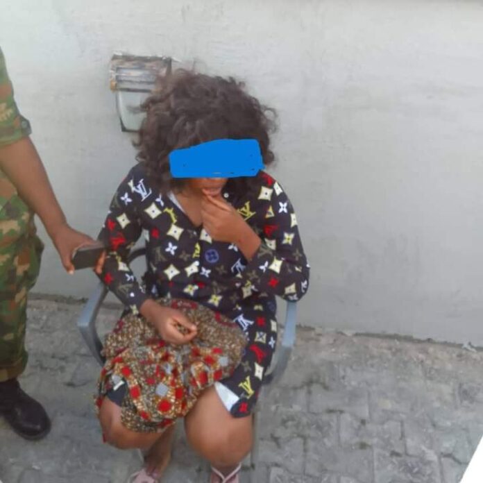 Soldiers save woman from committing suicide in Lagos Soldiers save woman from committing suicide in Lagos