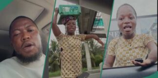 VIDEO: Brain Jotter gifts physically challenged makeup artist hawking water N400k
